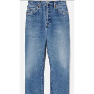 Re/Done x Levi’s High Rise Ankle Crop Jeans in Indigo Women's Sz. 30